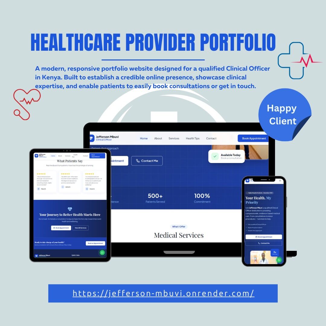 Medic Portfolio – Healthcare Professional Showcase