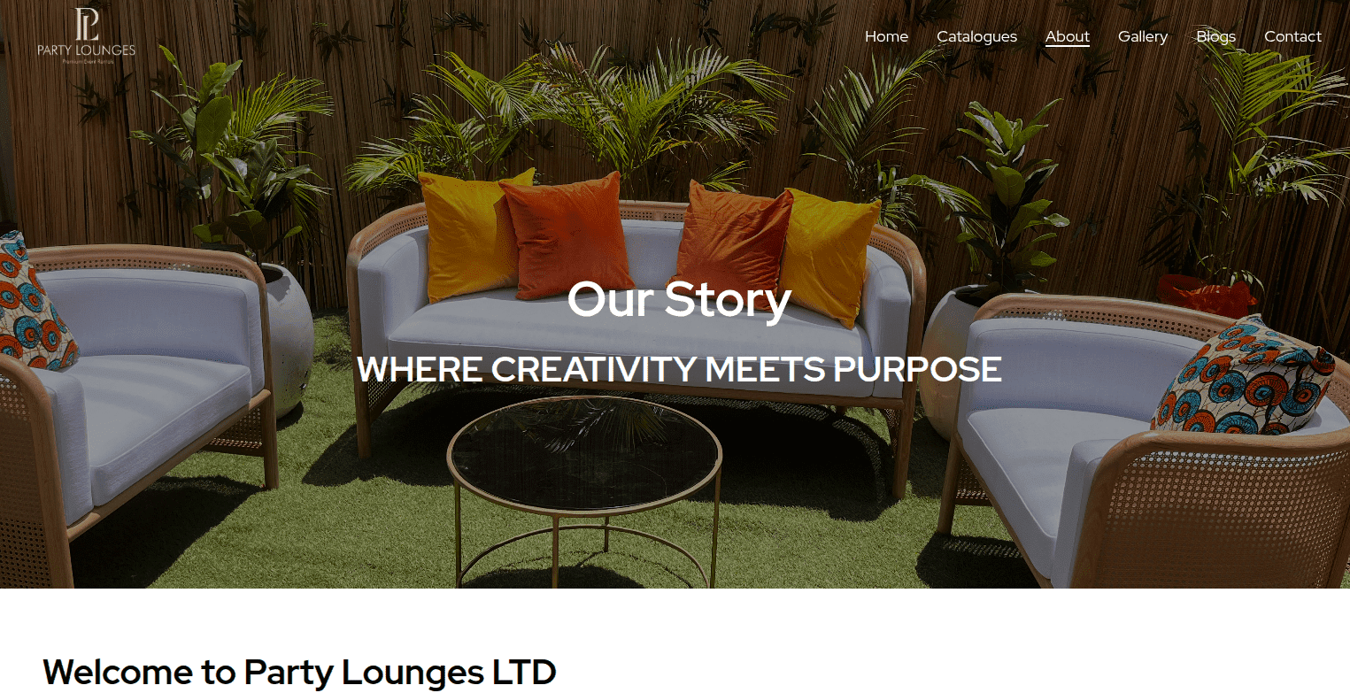 Party Lounges - Premium Event Furniture & Decor Rental Platform