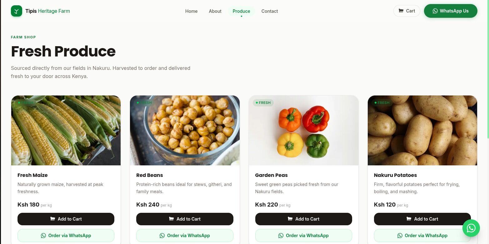 Tipis Farm – Agribusiness Website
